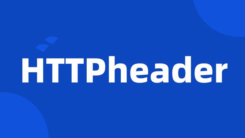 HTTPheader