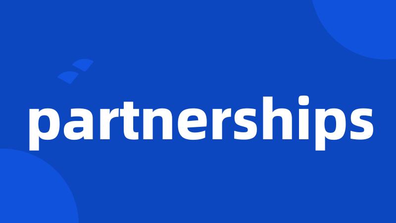 partnerships