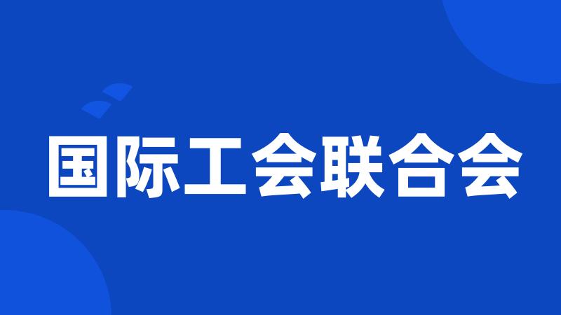 国际工会联合会