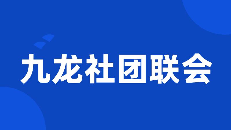 九龙社团联会