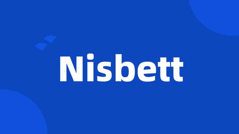 Nisbett