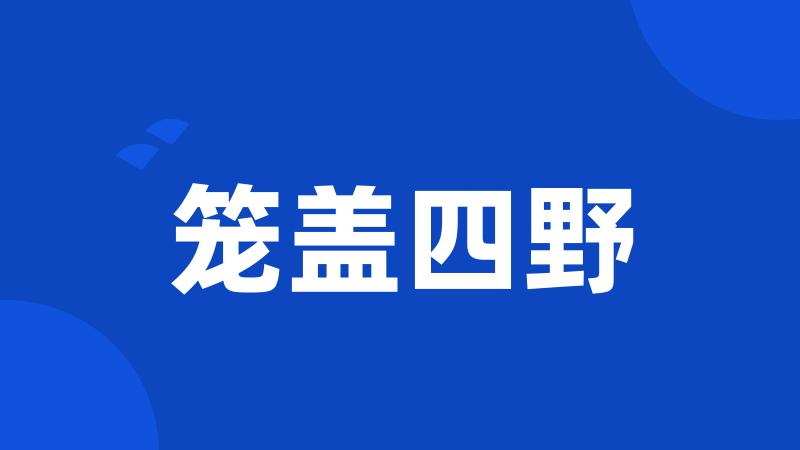 笼盖四野