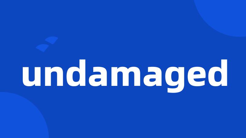 undamaged