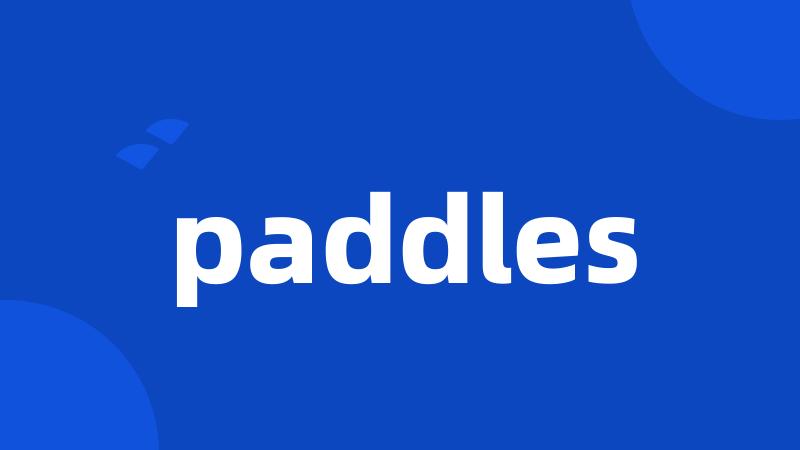 paddles