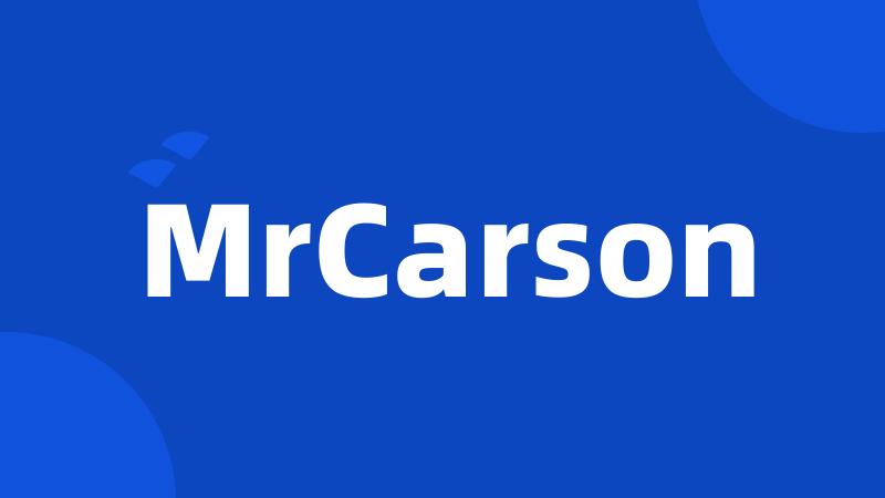 MrCarson