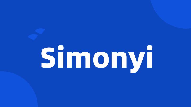 Simonyi