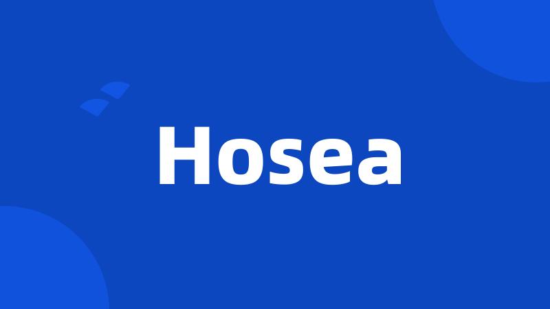 Hosea