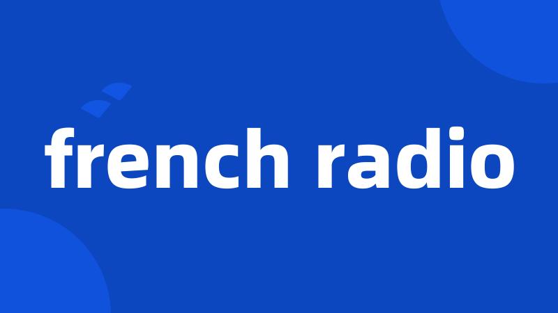 french radio