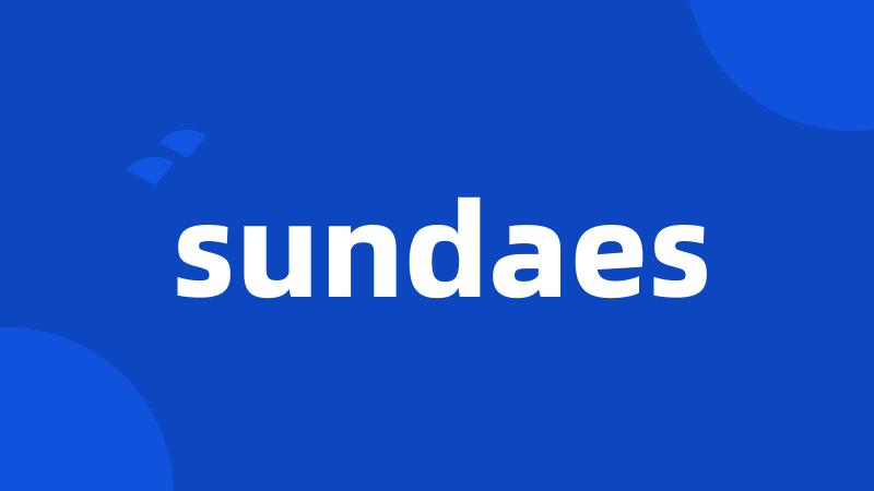 sundaes