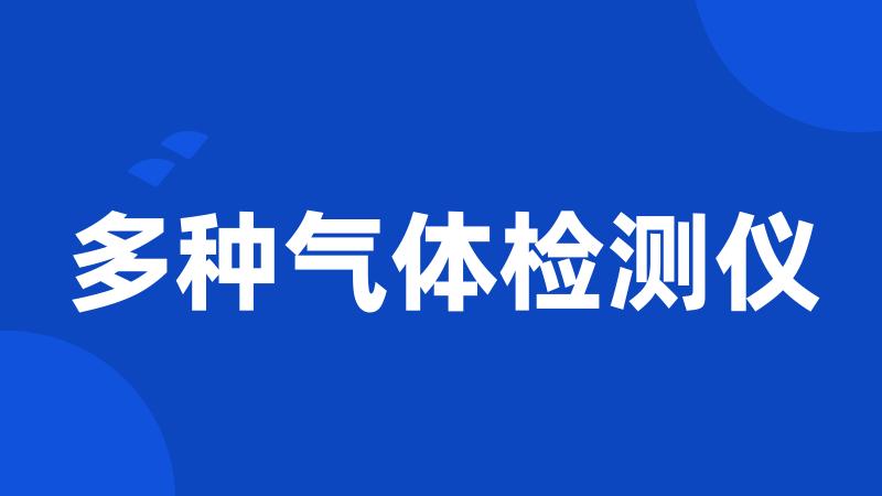 多种气体检测仪