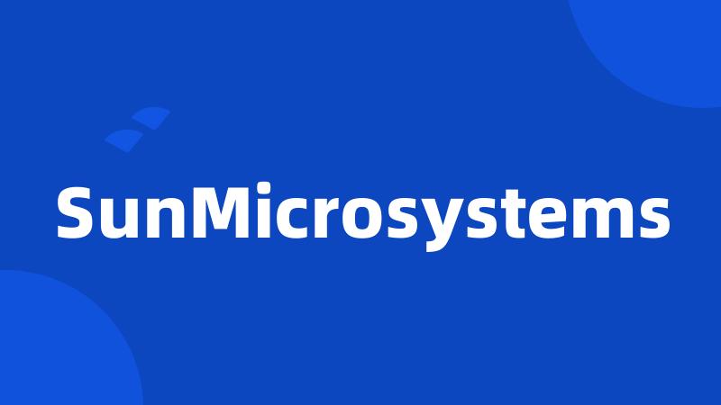 SunMicrosystems