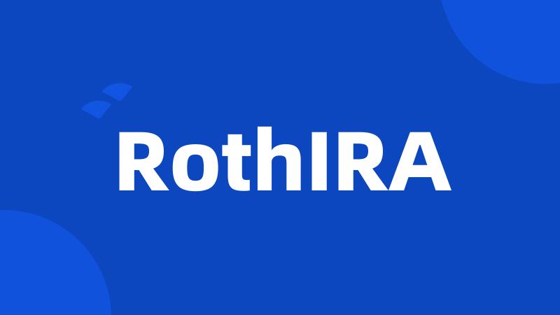 RothIRA