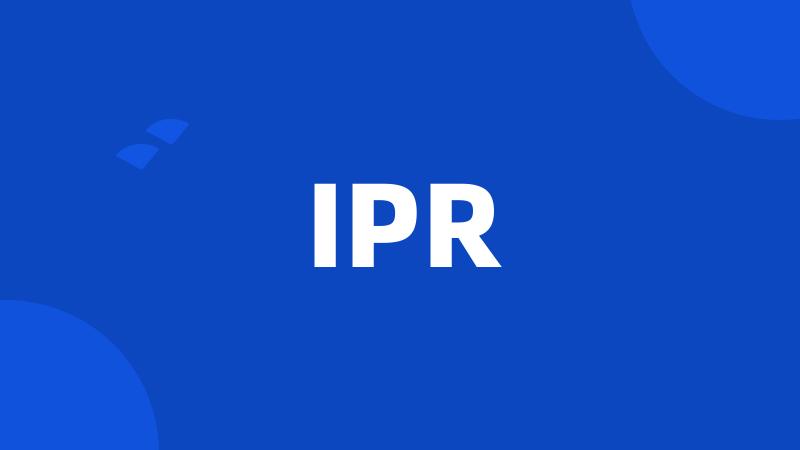 IPR