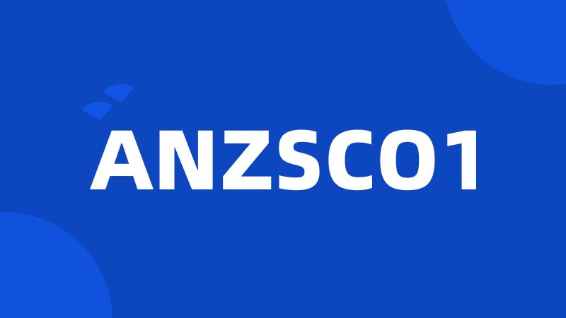 ANZSCO1