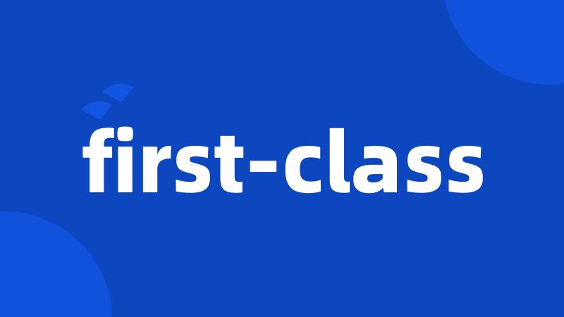 first-class