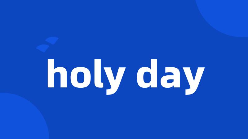 holy day