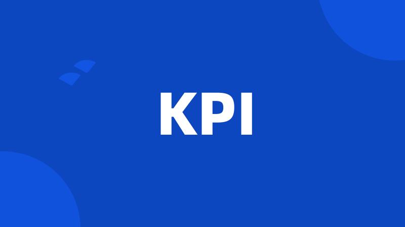 KPI