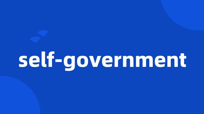 self-government