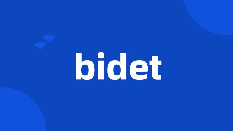 bidet