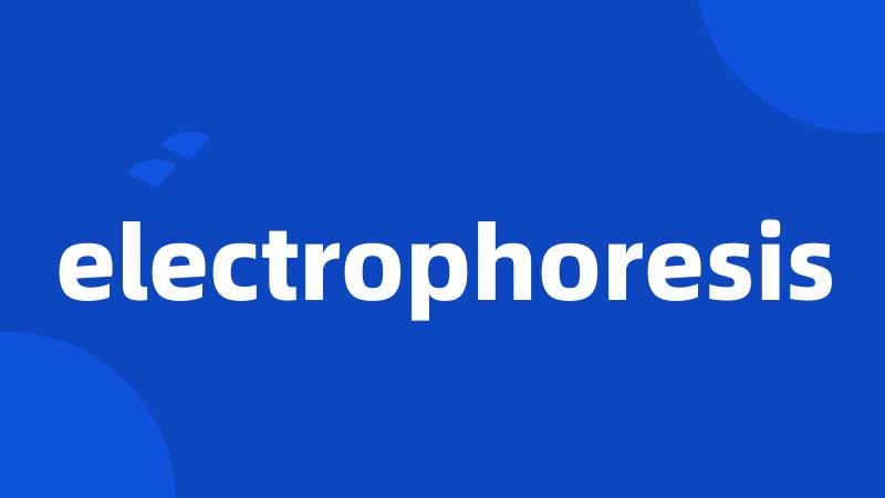 electrophoresis