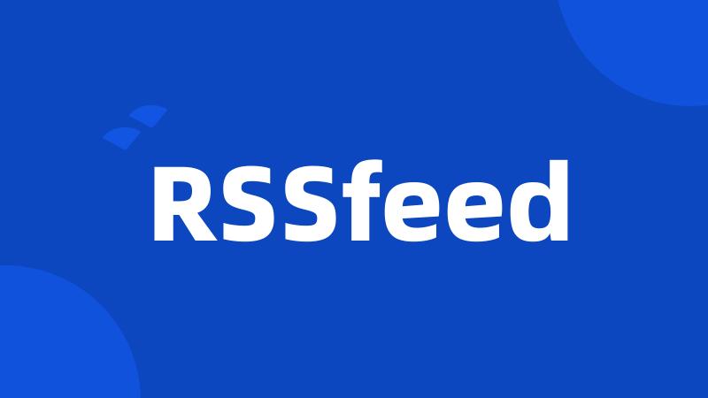 RSSfeed