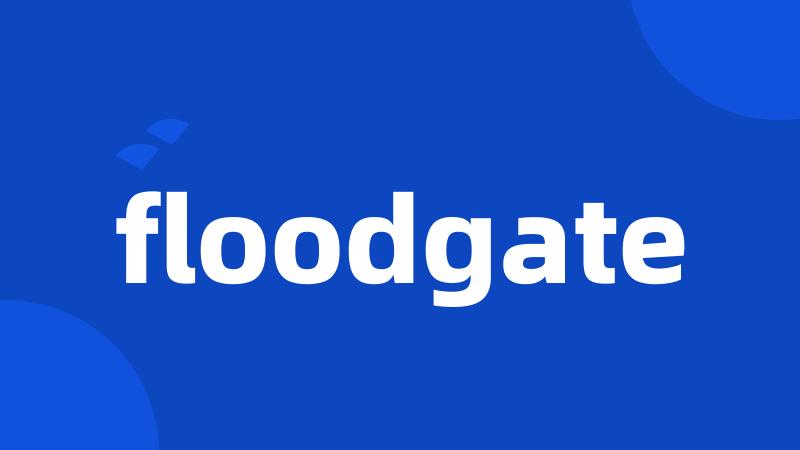 floodgate