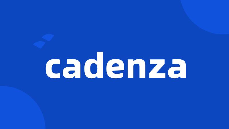 cadenza