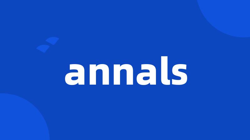 annals