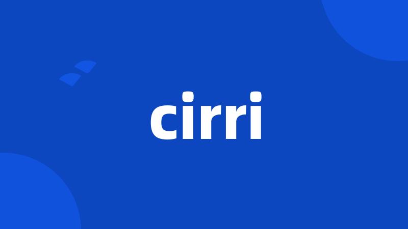 cirri