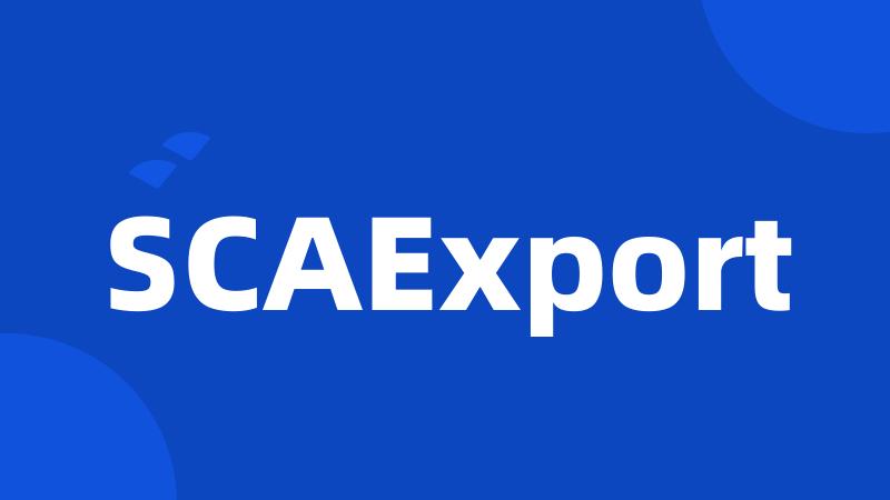 SCAExport