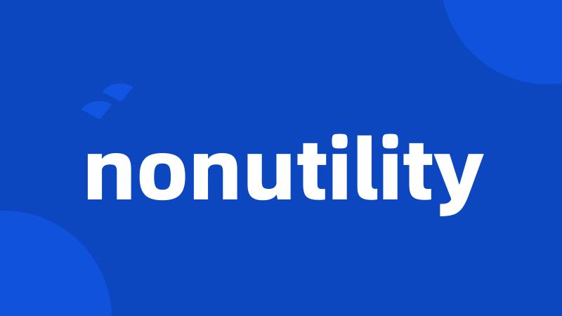 nonutility