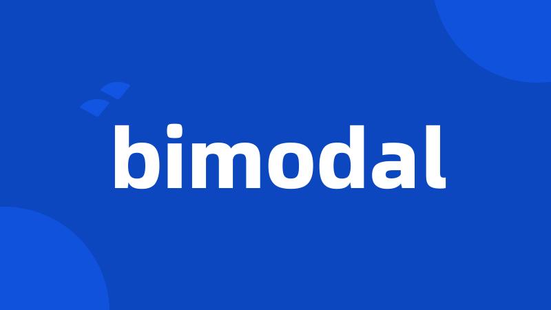 bimodal