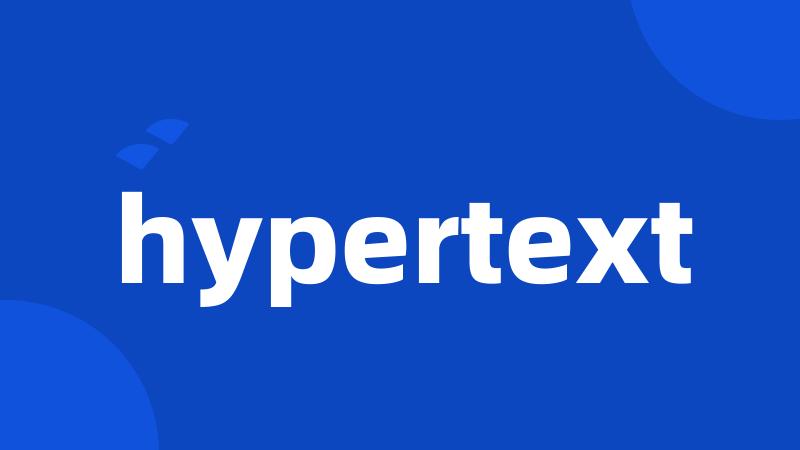 hypertext