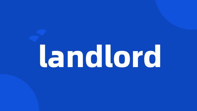 landlord