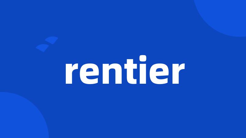 rentier