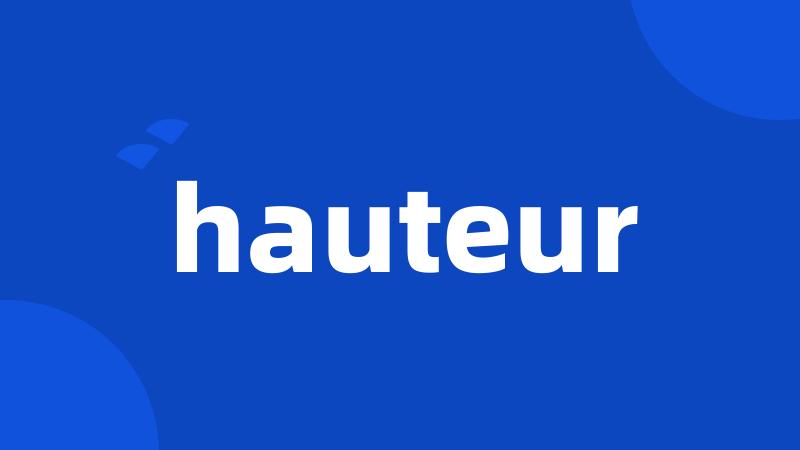 hauteur