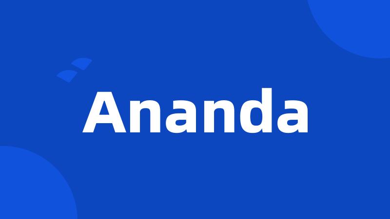 Ananda