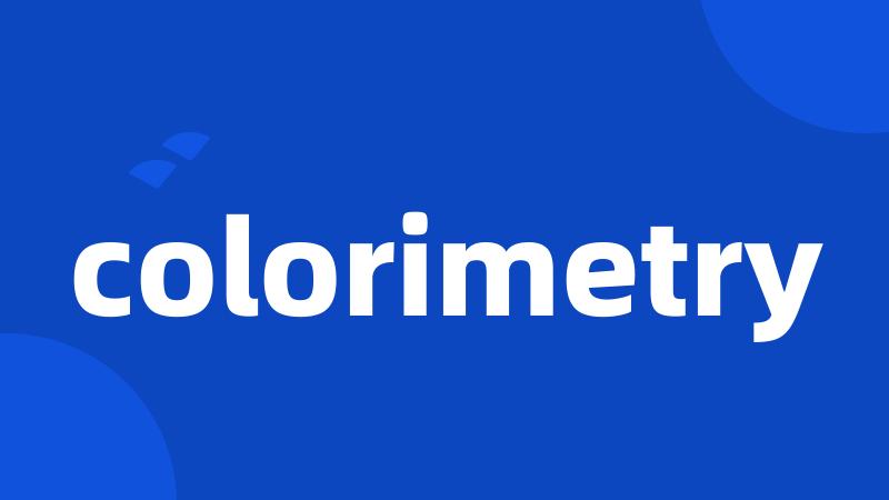 colorimetry