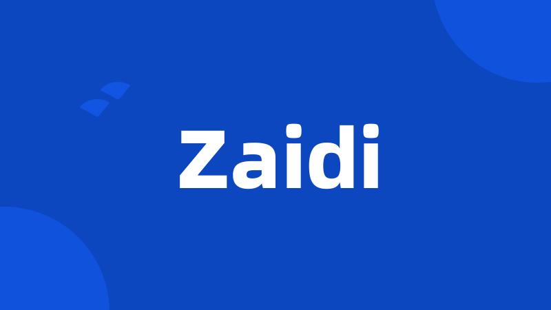 Zaidi