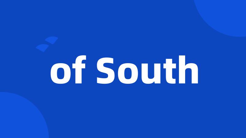 of South