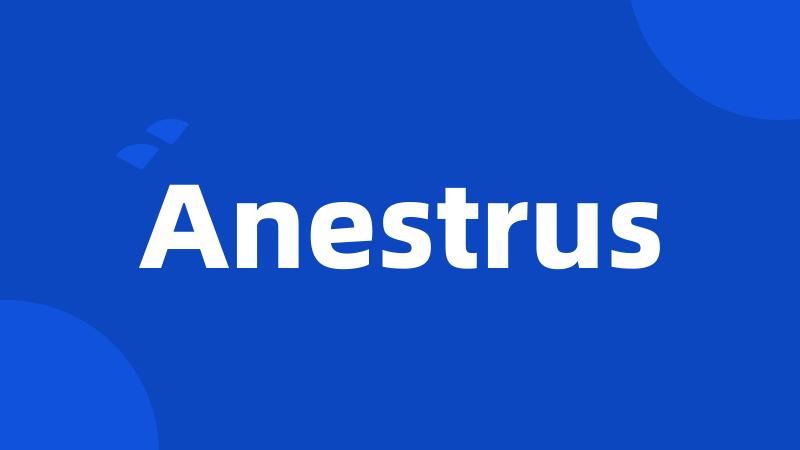 Anestrus