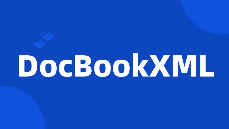 DocBookXML