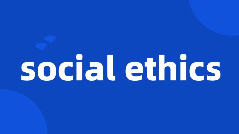 social ethics