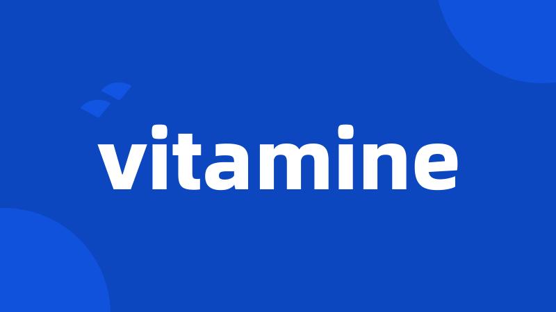 vitamine