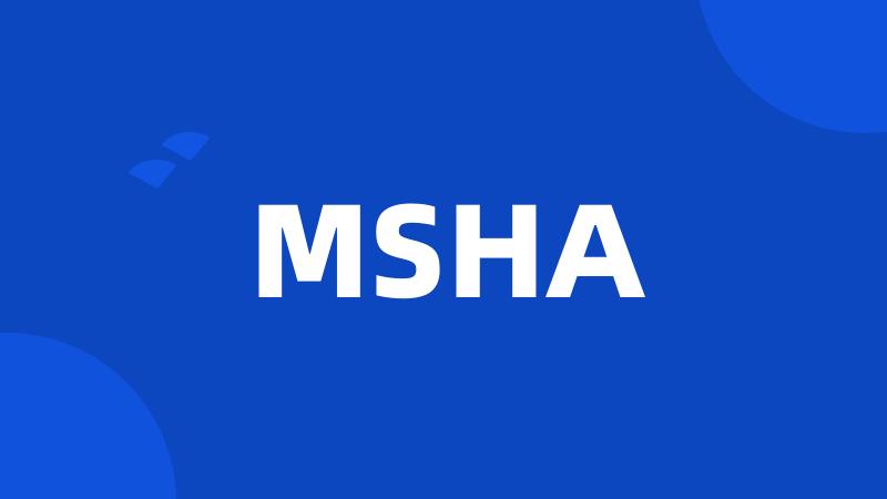 MSHA