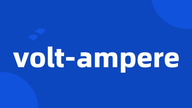 volt-ampere