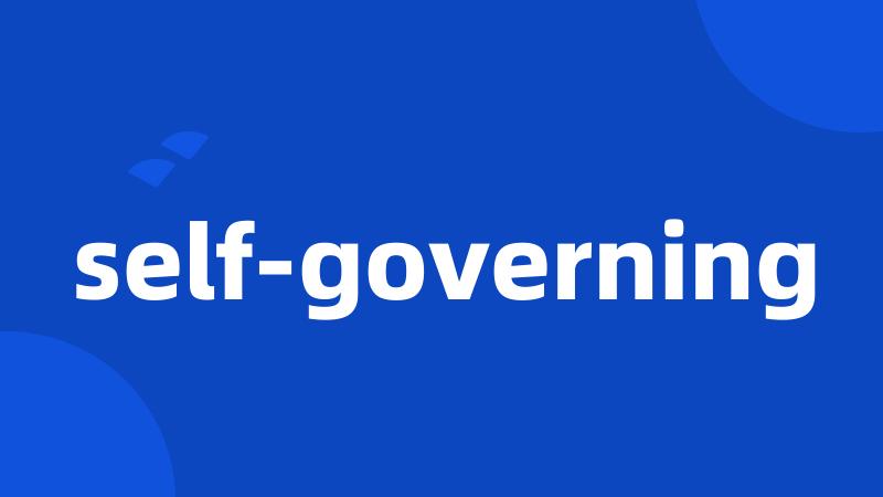 self-governing