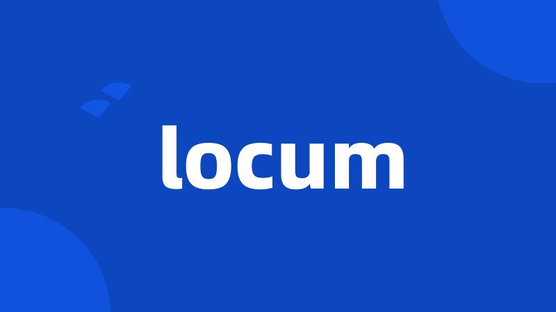 locum