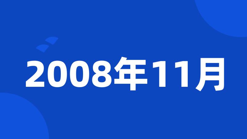 2008年11月