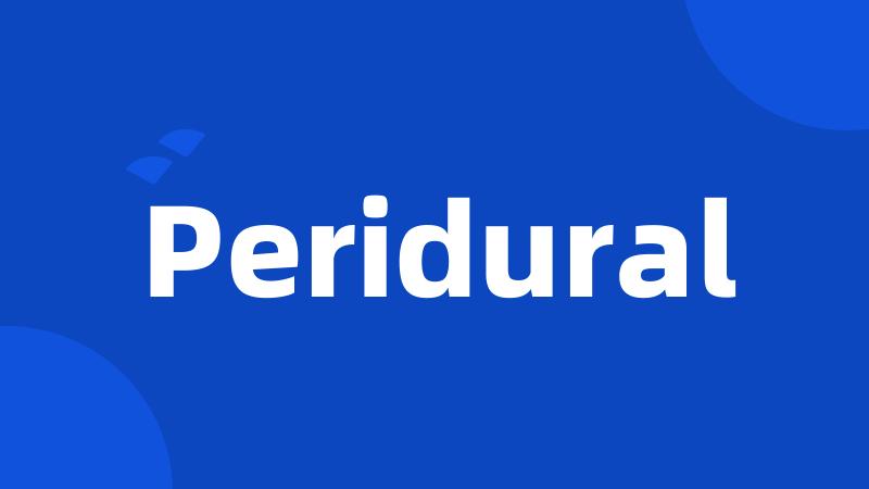 Peridural